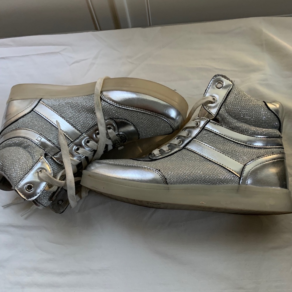 Silver sneakers
